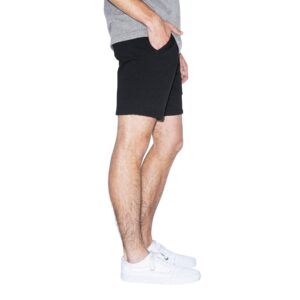 American Apparel Men's California Fleece Gym Short, Black, Small