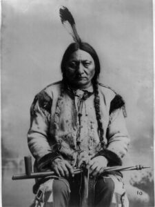 frame a patent sitting bull photograph - historical artwork from 1884 - (8.5" x 11") - matte