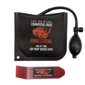 the original rhino strong commercial grade air wedge bag pump professional leveling kit & alignment tool inflatable shim bag single