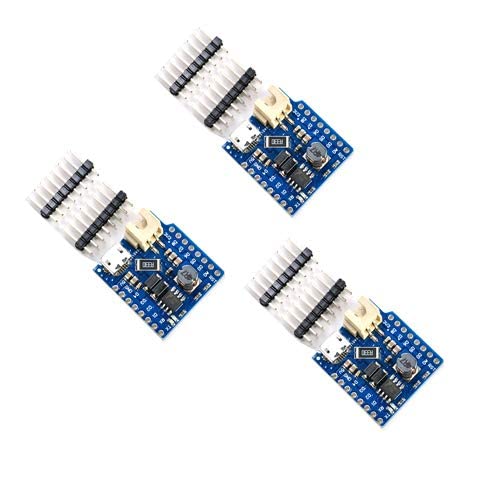 Comimark 3Pcs Battery Shield for WeMos D1 Mini Single Lithium Battery Charging & Boost