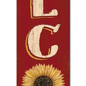 My Word! Welcome Sunflower Porch Board Sign, multicolor