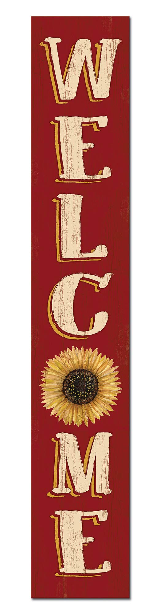 My Word! Welcome Sunflower Porch Board Sign, multicolor