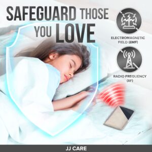 JJ CARE Faraday Fabric [Pack of 1, 44" x 39" Faraday Cloth + 1" x 24" Long Faraday Tape + Instructions] - Military Grade Shielding Fabric from Signals, Bluetooth, GPS, Signal Blocker, WiFi Jammer