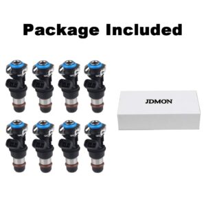 JDMON Fuel Injectors Compatible with Chevy Silverado 1500 2500 3500 Tahoe Express GMC Sierra 1500 2500 3500 Yukon Savana 4.8L 5.3L 6.0L 2001-2006 Replace 17113553 FJ315 17113698 8pcs