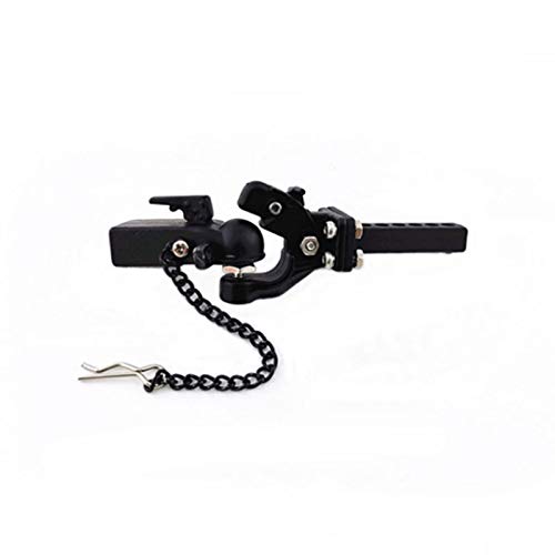 DKKY Metal Hitch Trailer Hook Ball Buckle Simulation Link Component Suitable for Scx10 90046 Trx4 110 RC Car, Trailer Tow Hitch Tow Hook Drop (Hook-Coupler)