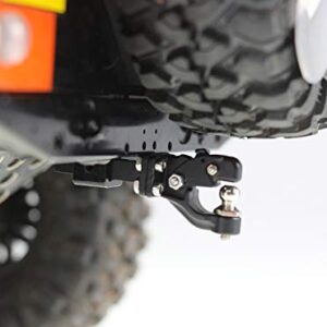 DKKY Metal Hitch Trailer Hook Ball Buckle Simulation Link Component Suitable for Scx10 90046 Trx4 110 RC Car, Trailer Tow Hitch Tow Hook Drop (Hook-Coupler)