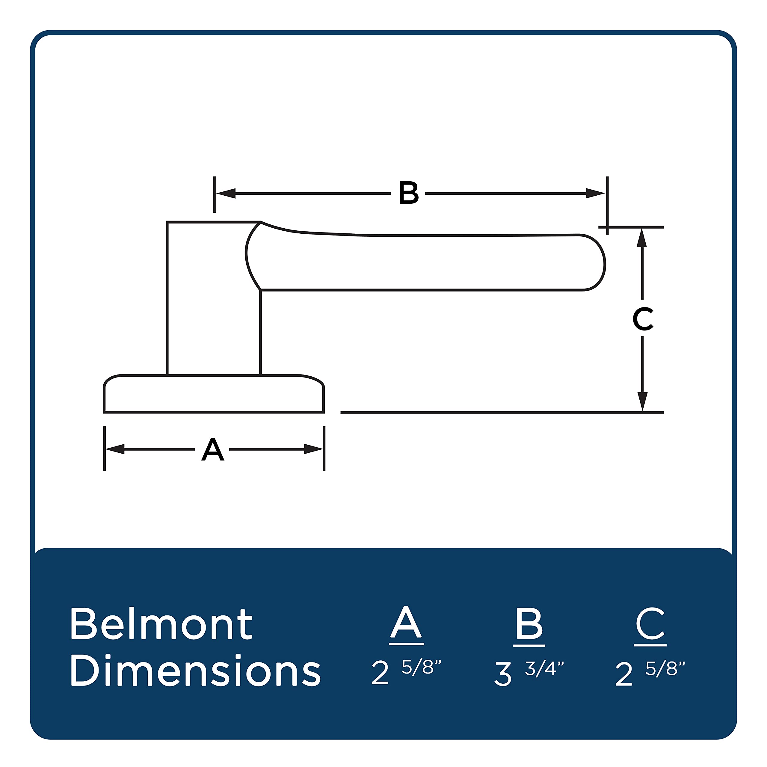 Belmont Entrance Leverset - Matte Black + Smart Key Technology