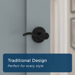 Belmont Entrance Leverset - Matte Black + Smart Key Technology