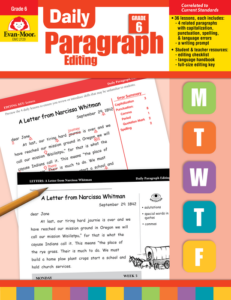 daily paragraph editing, grade 6 - teacher's edition, e-book