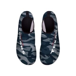 FOCO Men's Yoga Gym Aqua Shoes Houston Texans NFL Camo Water Sock-L, Team Color, Large 11/12