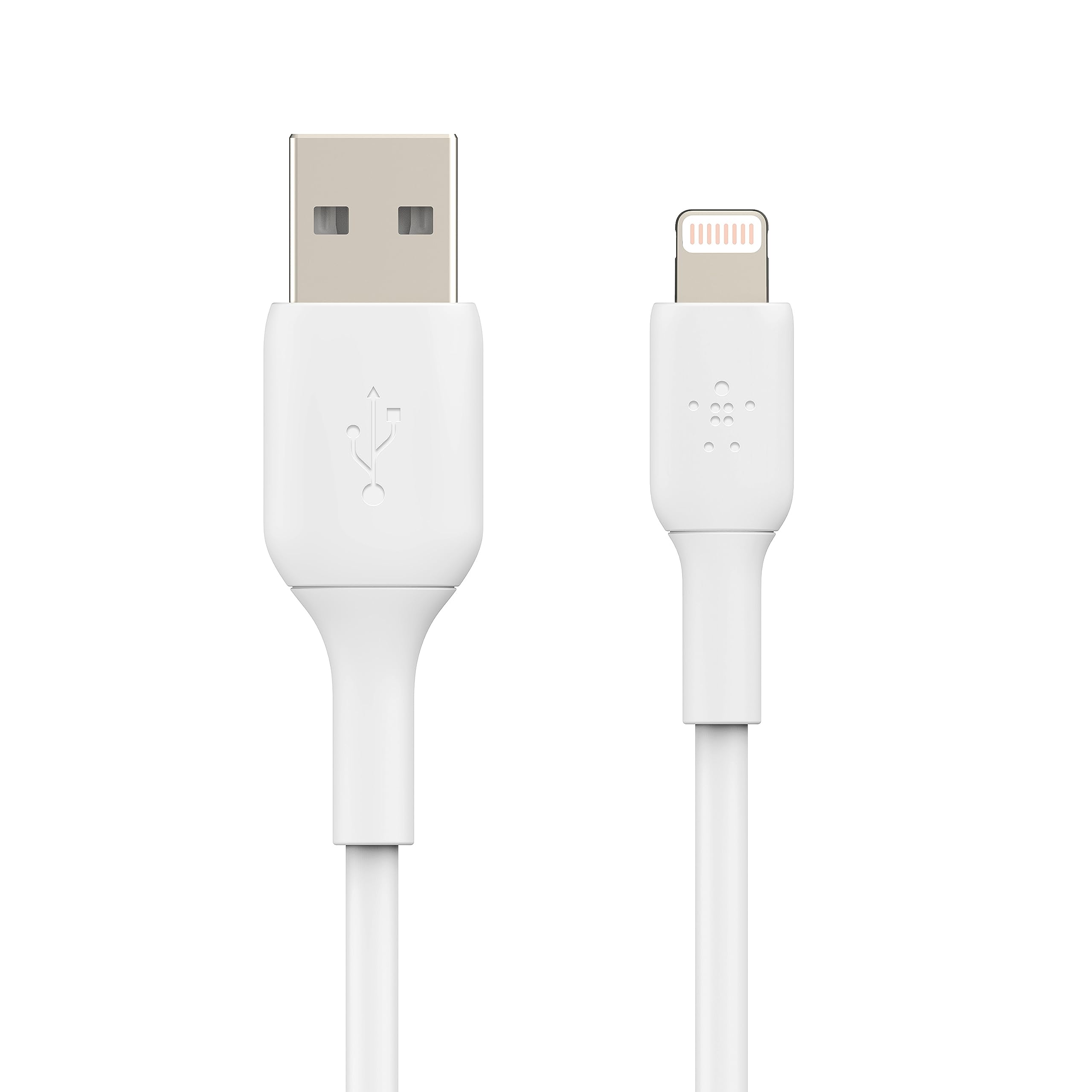 Belkin BoostCharge Lightning Cable - 9.8ft/3M - MFi Certified Apple iPhone Charger USB to Lightning Cable - iPhone Cable - iPhone Charger Cord - Apple Charger - USB Phone Charger - White