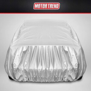 Motor Trend FlexCover Waterproof Car Cover for Rain Wind All Weather XL Fits up to 210"