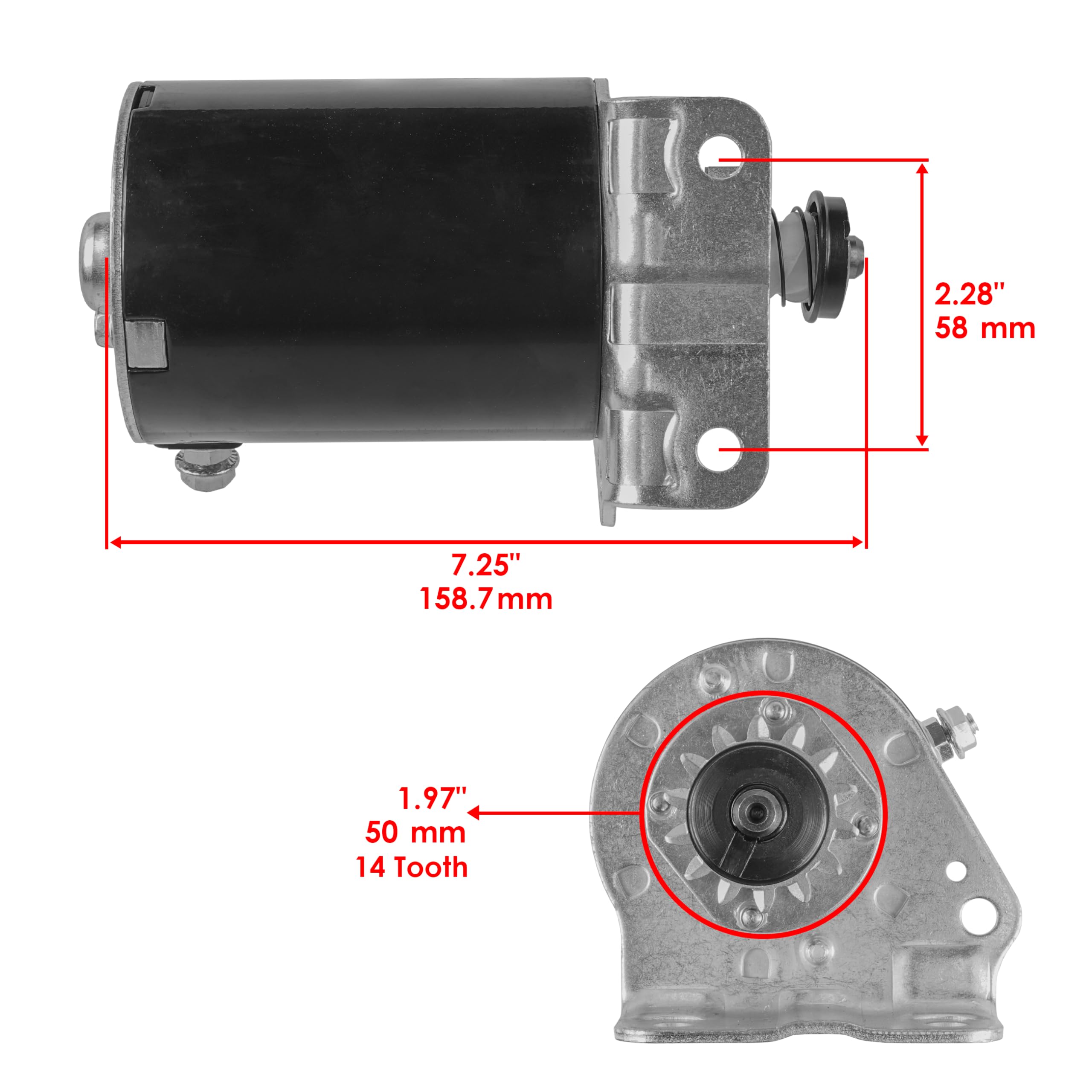 Caltric Starter Compatible with Toro Timecutter Z380 Z420 Riding Mower Briggs & Stratton 465CC