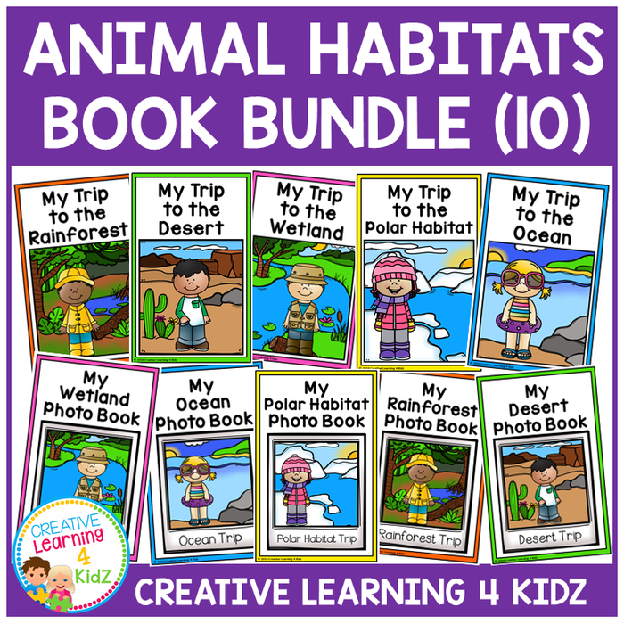 Animal Habitats Interactive Book Bundle