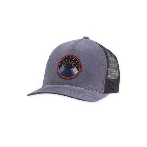 pistil women's viva trucker hat, graphite, one size