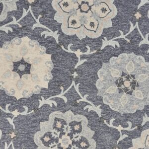 LR Home Ox Bay Felix Delicate Traditional Floral Area Rug