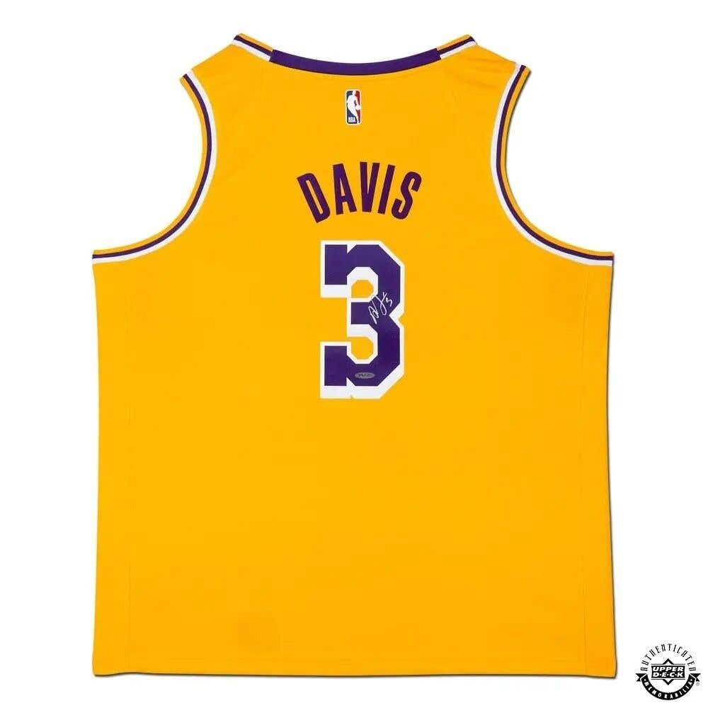 Anthony Davis Autographed Los Angeles Lakers Nike Swingman Icon Edition Jersey - Upper Deck - Autographed NBA Jerseys