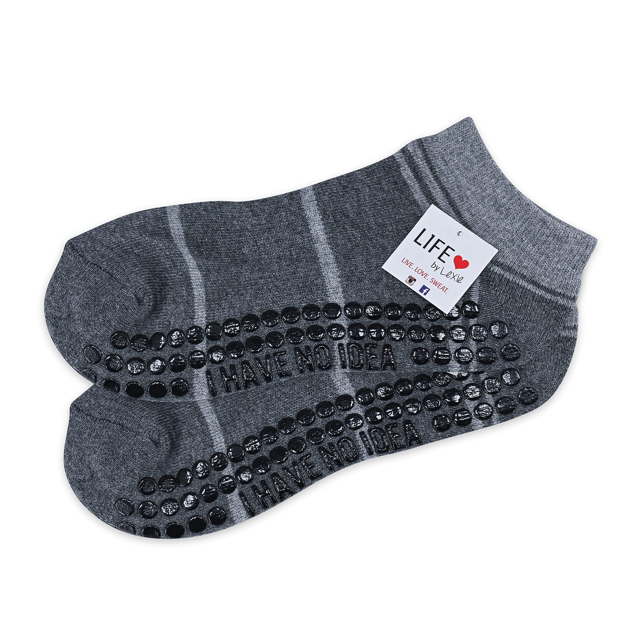 Life By Lexie I Have No Idea What I'm Doing Sticky Grip Socks for Barre, Pilates, Yoga