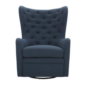 Amazon Brand – Stone & Beam Lessing Tufted Upholstered Glider, 32.7"W, Cadet Blue