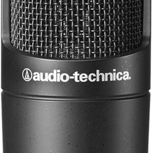 Audio-Technica AT2035 Cardioid Condenser Microphone with XLR Cable, Audio-Technica AT8458 Shockmount, Isolation Shield