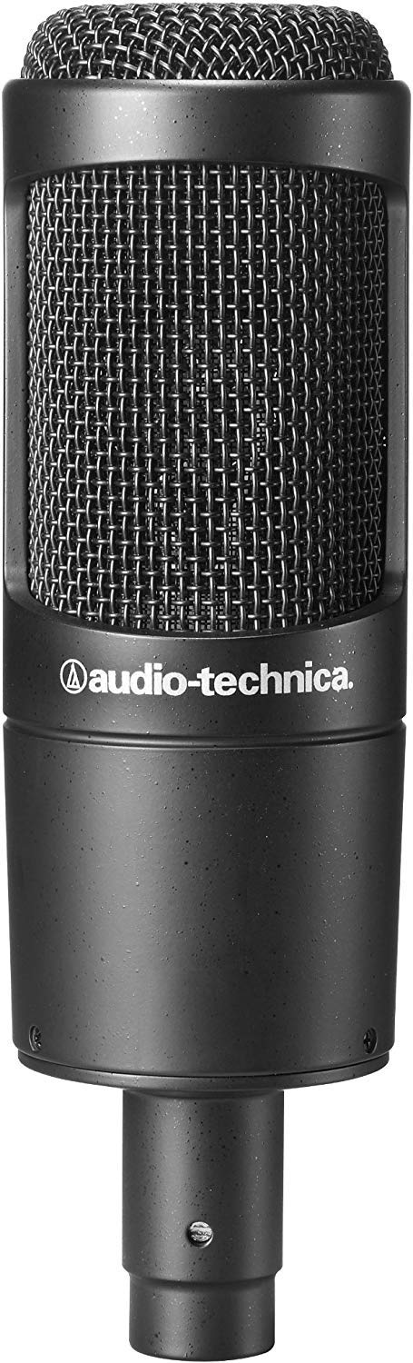 Audio-Technica AT2035 Cardioid Condenser Microphone with XLR Cable, Audio-Technica AT8458 Shockmount, Isolation Shield