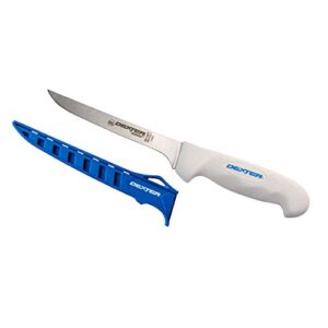dexter outdoors sofgrip fillet knives with edge guard, 6" flexible fillet knife, with edge guard