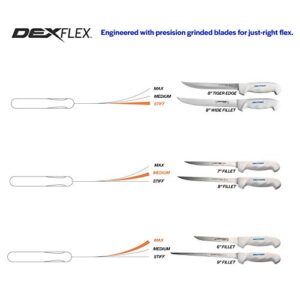 Dexter Outdoors SOFGRIP Fillet Knives with Edge Guard, 6" Flexible fillet knife, with edge guard