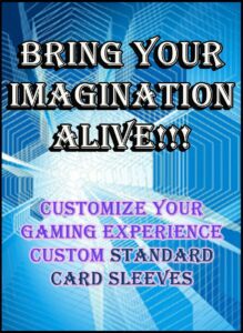 custom card sleeves 120ct with your design for gaming cards standard size magic the gathering,