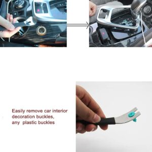 Auto Trim Removal Tool Metal for Car, Door Panel Dashboard Radio Audio Navigation Installer, Upholstery Fastener Disassembly Pliers Interior Exterior Replace Pry Clip Home