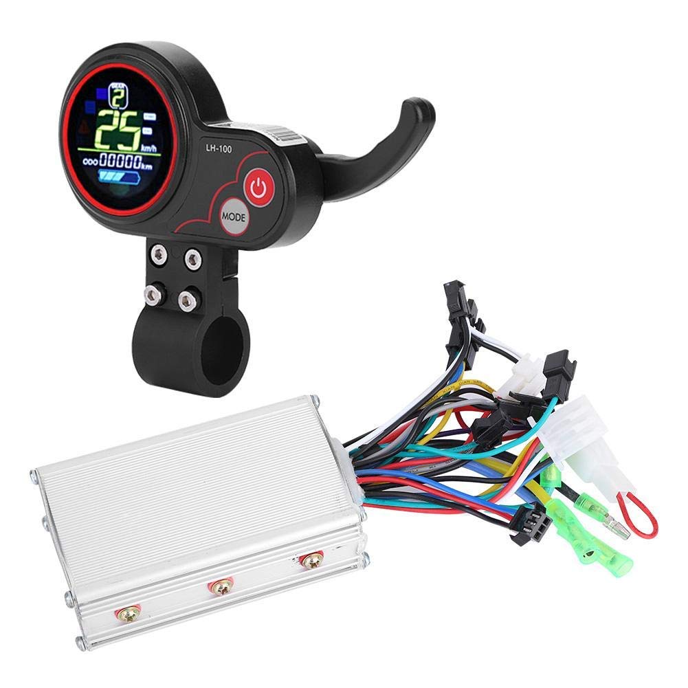 Keenso 36V 250/350W Eletric Scooter Controller with LCD Display, Controller LCD Display Control Panel with Switch Accessory for Electric Bike Scooter