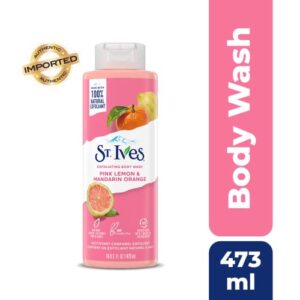 St. Ives Pink Lemon & Mandarin Orange Exfoliating Body Wash 16 Fl Ounces