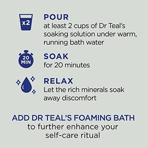 Dr Teal’s Salt Soak with Pure Epsom Salt, Cannabis Sativa Hemp Seed Oil, 3 lbs