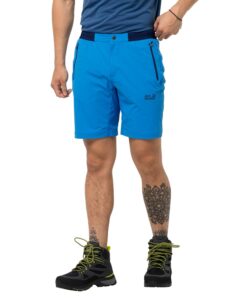 jack wolfskin mens trail shorts m, brilliant blue, xl reg