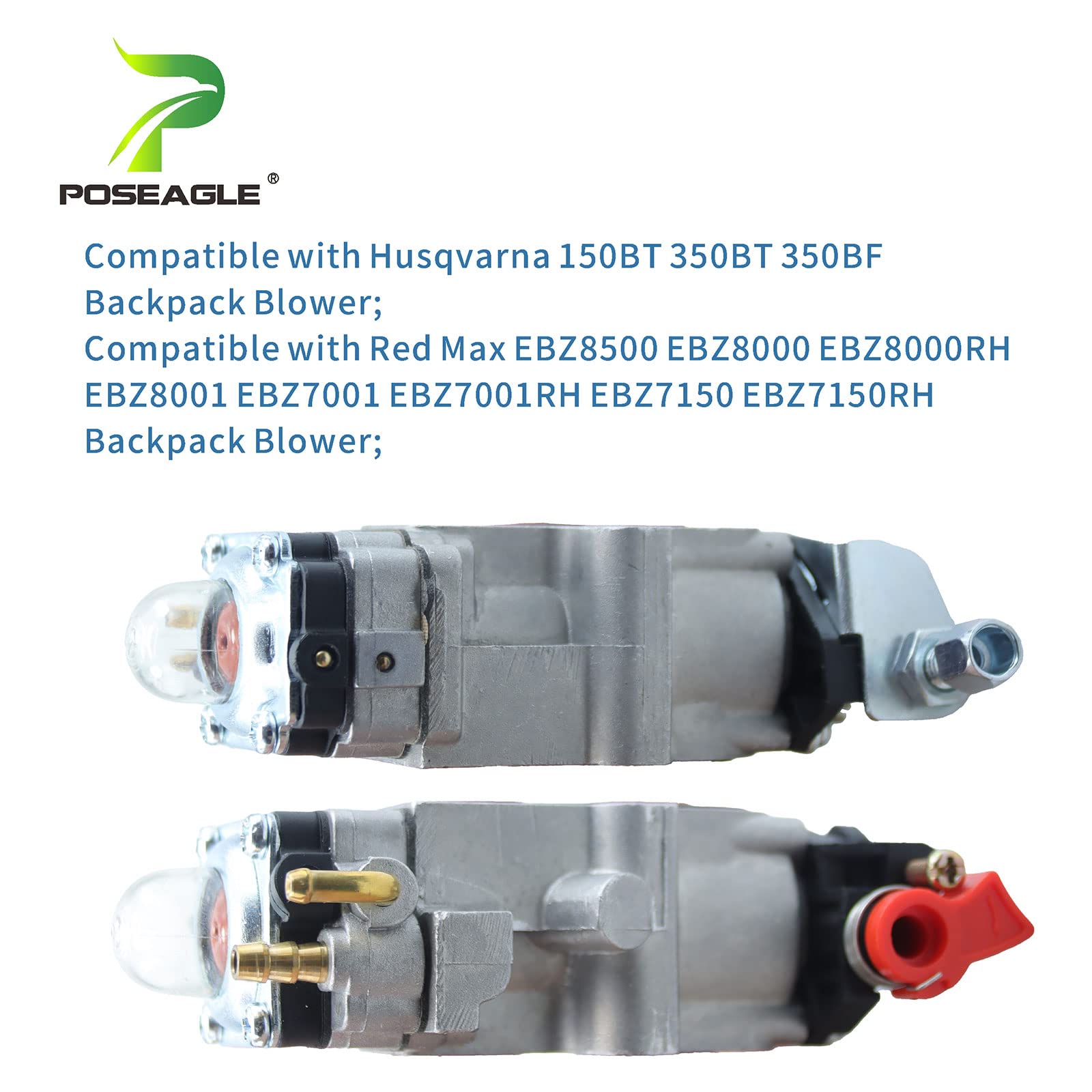 POSEAGLE WYA-79 Carburetor Replaces Husqvarna 502845001, 581177001, 505183101, Walbro WYA-79, WYA-44, WYA-56 for Husqvarna 150BT, 350BT and RedMax EBZ8500, EBZ8500RH, EBZ8000, EBZ7001 Leaf Blowers