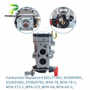 POSEAGLE WYA-79 Carburetor Replaces Husqvarna 502845001, 581177001, 505183101, Walbro WYA-79, WYA-44, WYA-56 for Husqvarna 150BT, 350BT and RedMax EBZ8500, EBZ8500RH, EBZ8000, EBZ7001 Leaf Blowers