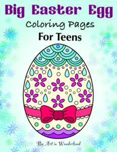 big easter egg coloring pages for teens