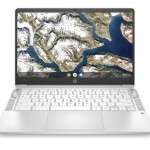 HP Chromebook 14-inch FHD Laptop, Intel Celeron N4000, 4 GB RAM, 32 GB eMMC, Chrome (14a-na0060nr, Ceramic White)