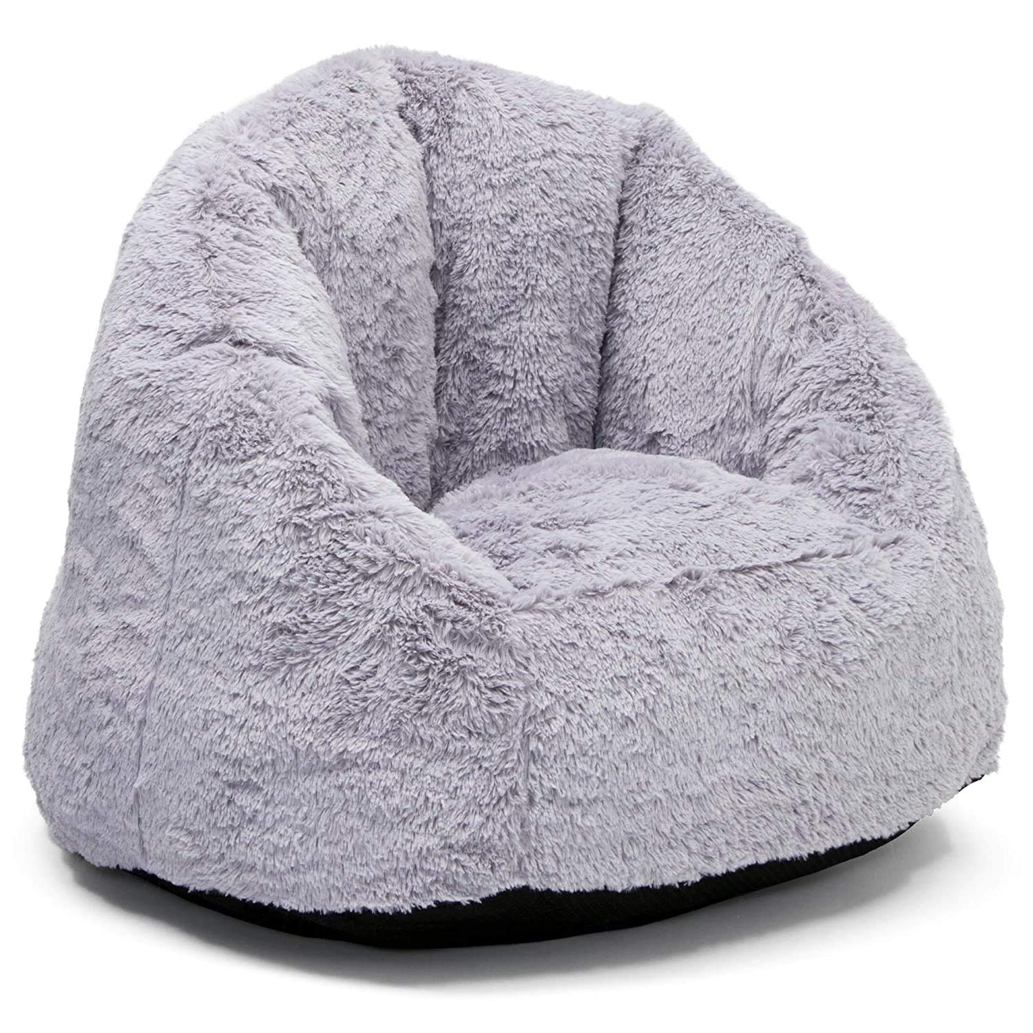 Delta Children Snuggle Foam Filled Chair, Kid Size (For Kids Up To 10 Year Old), Grey