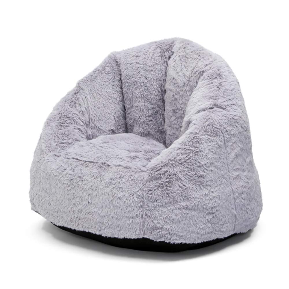 Delta Children Snuggle Foam Filled Chair, Kid Size (For Kids Up To 10 Year Old), Grey