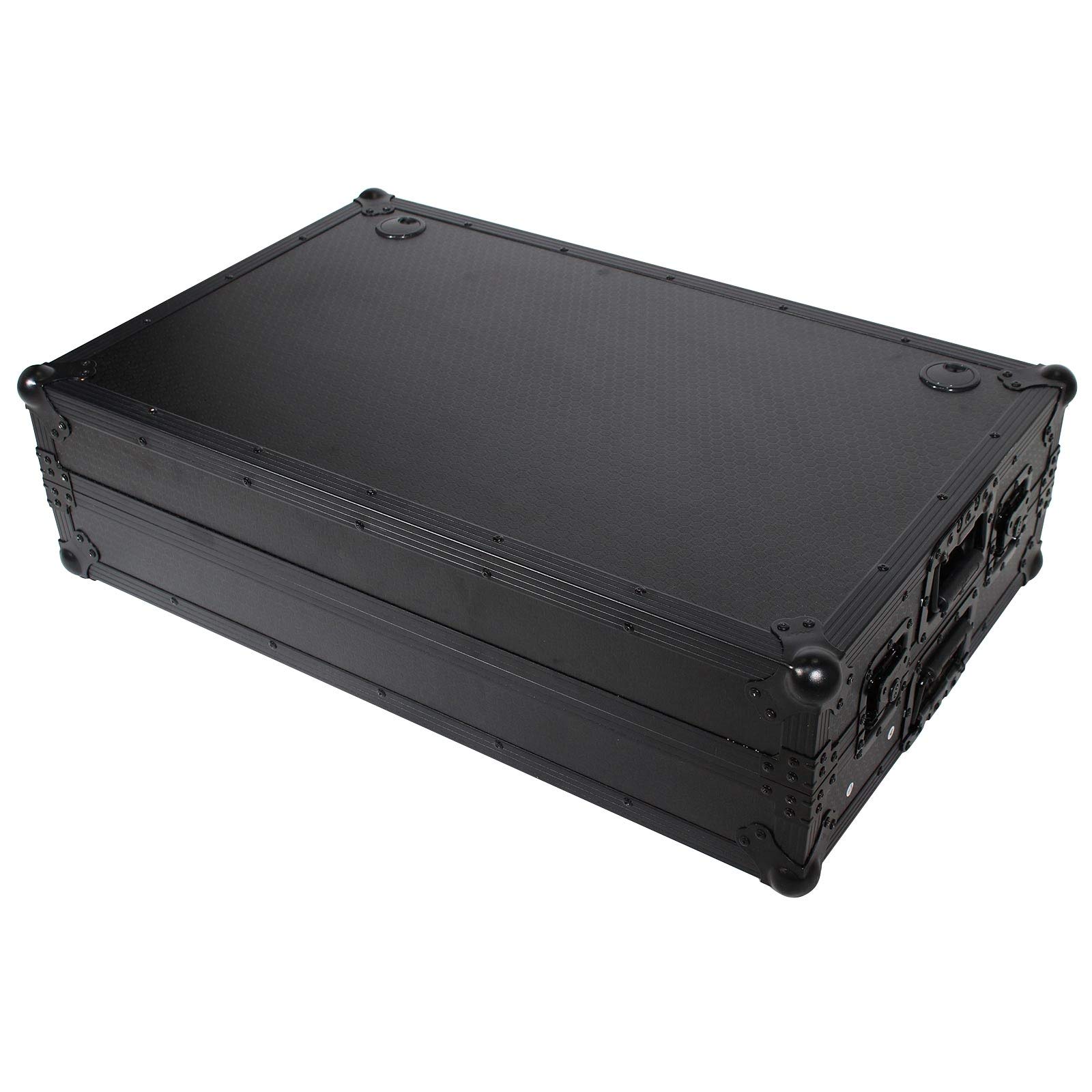 ProX XS-ZTABLEBLJR Z-Table Jr Folding DJ Table Mobile Workstation Flight Case Style with Handles and Wheels - Black Finish