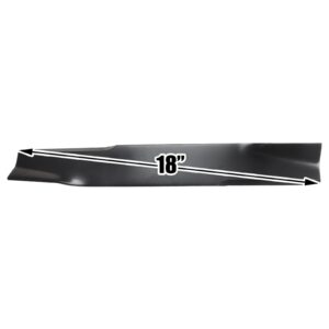 USA Mower Blades (3) U12025BP High-Lift for Husqvarna 539112079 Dixon 10782 10881 Length 18 in. Width 2-1/2 in. Thickness .203 in. Center Hole 5 Point Star 36 in. 52 in. Deck