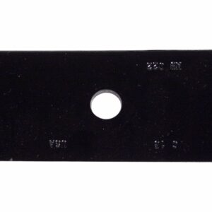 USA Mower Blades (6 MB022BP Toothed High-Lift for Bad Boy 038000300 Jacobsen 390665 Length 18 in. Width 2-1/2 in. Thickness .203 in. Center Hole 5/8 in. 36 in. 52 in. 54 in. Deck