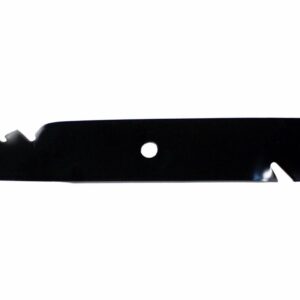 USA Mower Blades (6 MB022BP Toothed High-Lift for Bad Boy 038000300 Jacobsen 390665 Length 18 in. Width 2-1/2 in. Thickness .203 in. Center Hole 5/8 in. 36 in. 52 in. 54 in. Deck