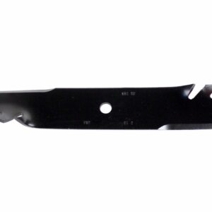 USA Mower Blades (6 MB022BP Toothed High-Lift for Bad Boy 038000300 Jacobsen 390665 Length 18 in. Width 2-1/2 in. Thickness .203 in. Center Hole 5/8 in. 36 in. 52 in. 54 in. Deck