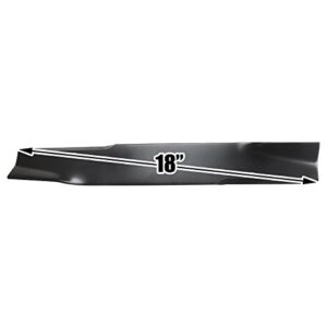 USA Mower Blades U12025BP (6) High-Lift for Husqvarna 539112079 Dixon 10782 10881 Length 18 in. Width 2-1/2 in. Thickness .200 in. Center Hole 5 Point Star 50 in. Deck