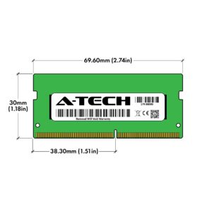 A-Tech 8GB RAM for Lenovo ThinkPad T470 | DDR4 2400 SODIMM PC4-19200 1.2V 260-Pin Memory Upgrade Module