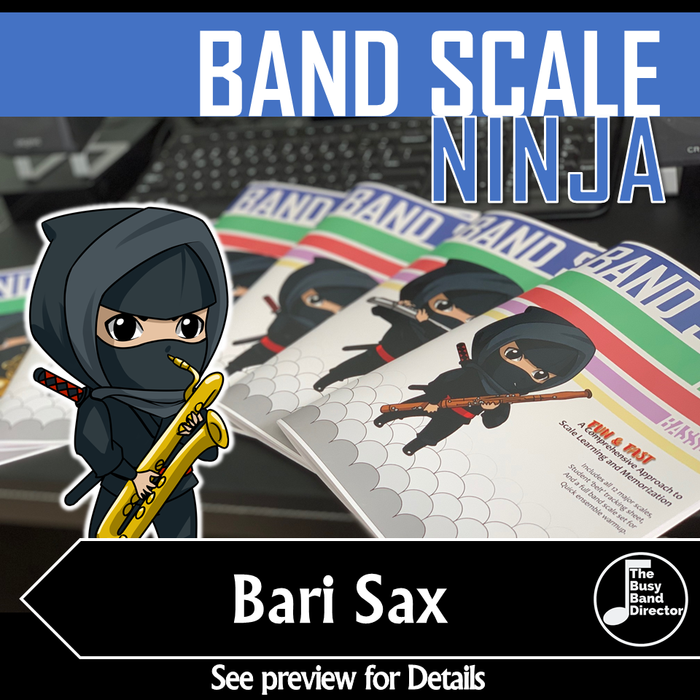 Bari Sax Scale Ninja - Major Scale Workbook