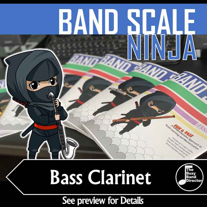 Bass Clarinet Scale Ninja - Major Scale Workbook