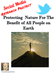 protecting nature for the benefit of all people on earth - social media activity