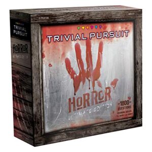 trivial pursuit horror ultimate edition | horror trivia game featuring 1800 questions from classic horror films & books | collectible trivia board game for fans of horror movies